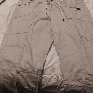 Reitmans  casual , beige sz 15   beige tie at waist , pockets